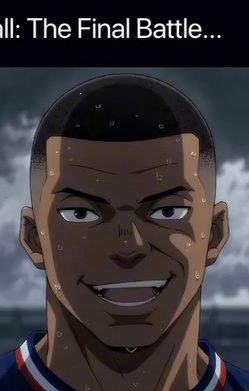 Kylian Mbappe, face crop at frame 301