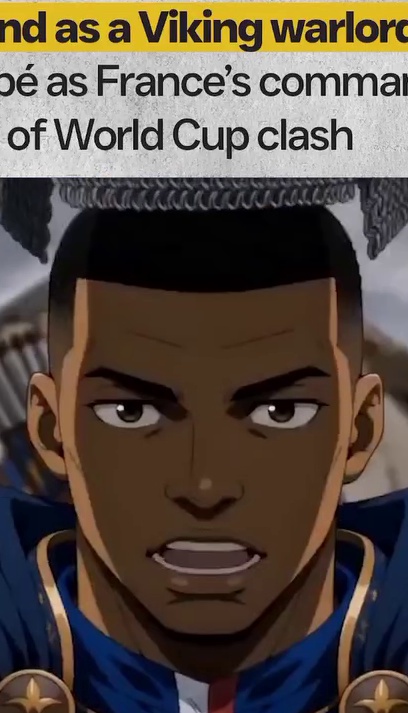 Kylian Mbappe, face crop at frame 1386
