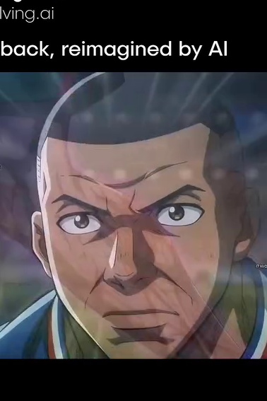 Kylian Mbappe, face crop at frame 1485